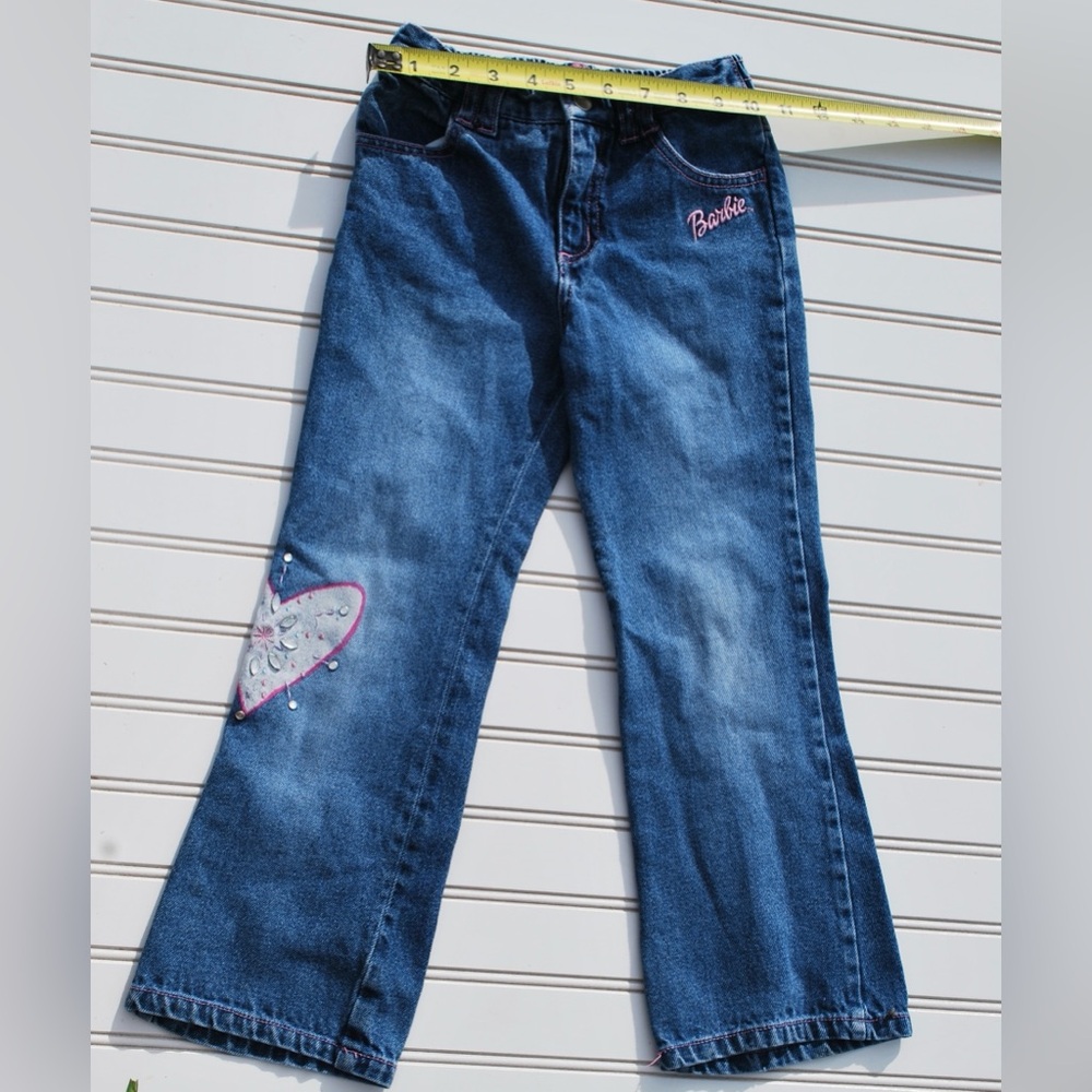 Vintage 2002 Barbie Avenue Blue Jeans with Rhinestone accents Girls Size 6 - Picture 11 of 13